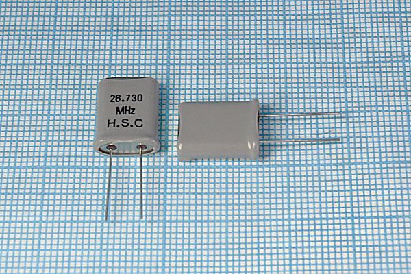 Кварцевый резонатор 26,73 МГц - 26730 HC49U S 3Г +SL (HSC)