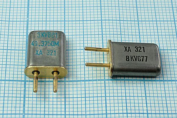 Кварцевый резонатор 49,375 МГц - 49375 HC50U 32 3Г (XA 321)