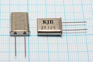 Кварцевый резонатор 27,125 МГц - 27125 HC49U 20 15 3Г (KJE) Кварцевый резонатор 27,125 МГц - 27125 HC49U 20 15 3Г (KJE)