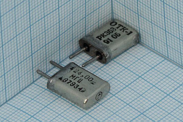 Кварцевый резонатор 24 МГц - 24000 HC25U 50 100/-30~60C РК353МА-9БХ 3Г