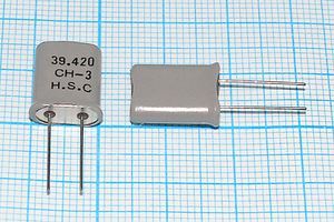 Кварцевый резонатор 39,42 МГц - 39420 HC49U 32 3Г +SL (39.420 CH-3 H.S.C) Кварцевый резонатор 39,42 МГц - 39420 HC49U 32 3Г +SL (39.420 CH-3 H.S.C)