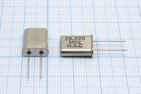 Кварцевый резонатор 29,225 МГц - 29225 HC49U 20 3Г (HSC)