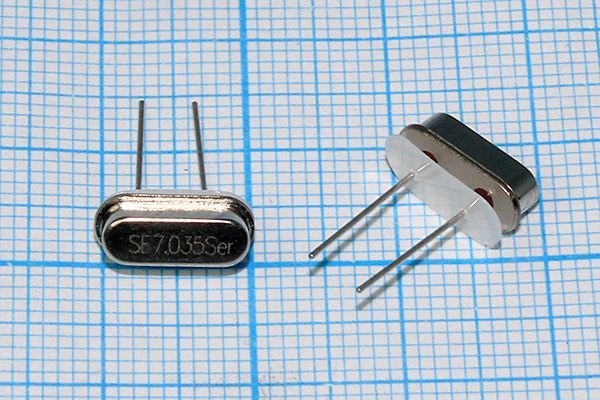 Кварцевый резонатор 7,035 МГц - 7035 HC49S3 S 20 50/-40~85C 49S[SDE] 1Г +IS
