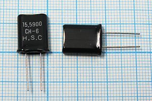 Кварцевый резонатор 15,59 МГц - 15590 HC49U S 1Г +SL (H.S.C 15.590 CH-6) Кварцевый резонатор 15,59 МГц - 15590 HC49U S 1Г +SL (H.S.C 15.590 CH-6)