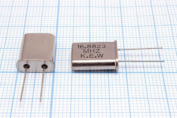 Кварцевый резонатор 16,8823 МГц - 16882,3 HC49U 20 1Г (KEW)