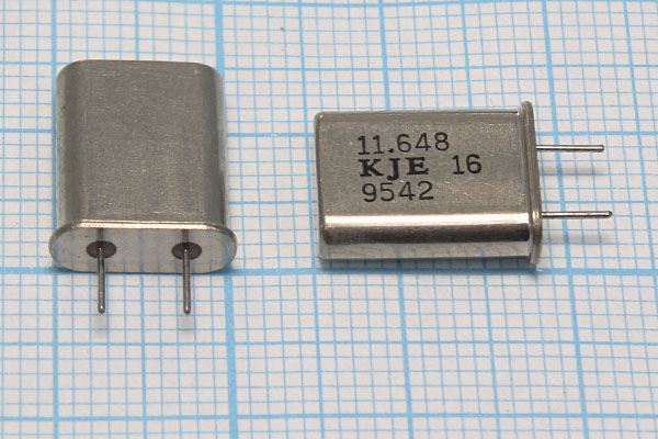 Кварцевый резонатор 11,648 МГц - 11648 HC49U 16 1Г 4мм (11.648 KJE 16)