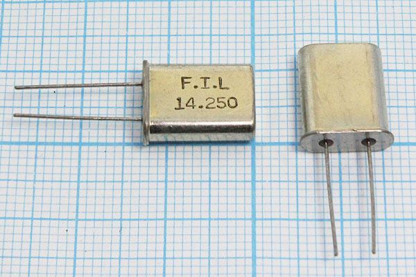 Кварцевый резонатор 14,25 МГц - 14250 HC49U S 1Г (FIL)