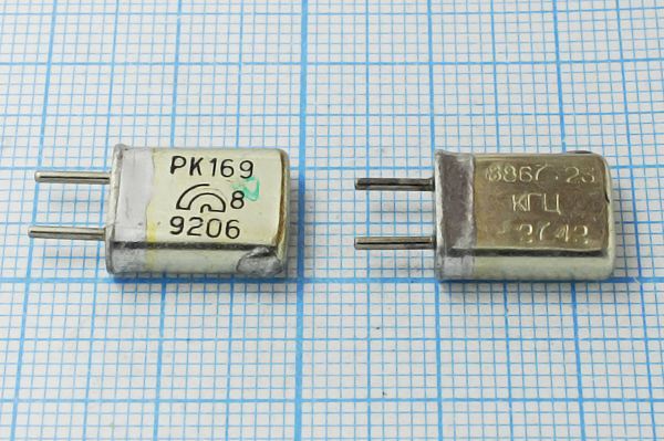 Кварцевый резонатор 8,867238 МГц - 8867,238 HC25U РК169МА 1Г (8867.23КГЦ РК169)