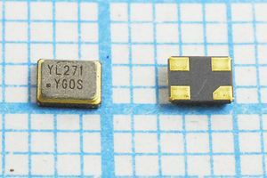 Кварцевый резонатор 27,12 МГц - 27120 SMD02520C4 12 10 15/-40~85C SMD2520 1Г Кварцевый резонатор 27,12 МГц - 27120 SMD02520C4 12 10 15/-40~85C SMD2520 1Г