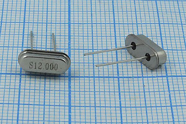 Кварцевый резонатор 12 МГц - 12000 HC49S3 20 20 30/-10~60C 49S[SDE] 1Г