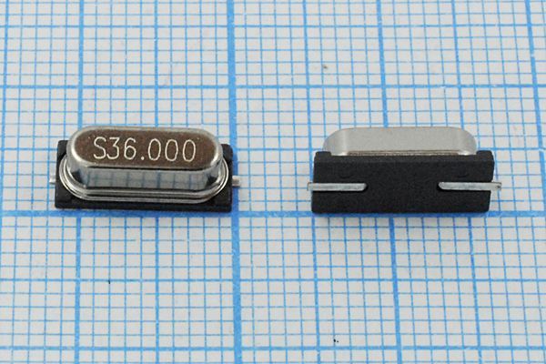 Кварцевый резонатор 36 МГц - 36000 SMD49S4 16 20 49S-SMD 1Г (S36.000)