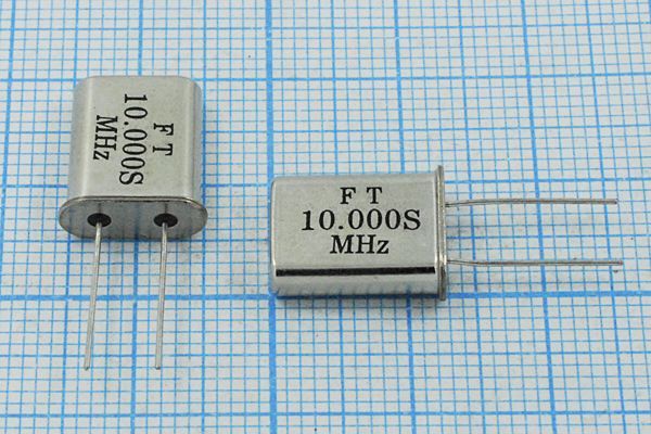 Кварцевый резонатор 10 МГц - 10000 HC49U S 20 50/-40~85C U[FT] 1Г (FT10.000S