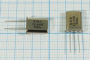 Кварцевый резонатор 12 МГц - 12000 HC49U 20 49U[SDE] 1Г (SDE 12.000MHz)