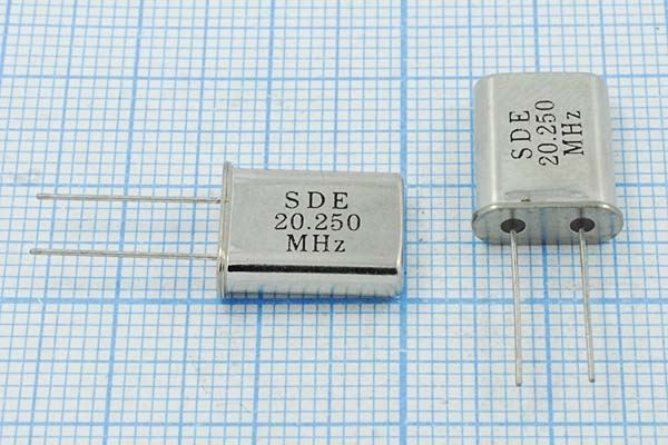 Кварцевый резонатор 20,25 МГц - 20250 HC49U 20 40 49U[SDE] 1Г (SDE)