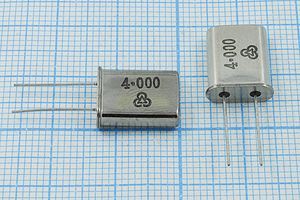 Кварцевый резонатор 4 МГц - 4000 HC49U S 30 30/-10~60C 49U[HUBEI] 1Г