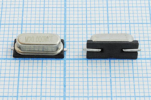 Кварцевый резонатор 20 МГц - 20000 SMD49S4 16 1Г (М20.000МОТ)