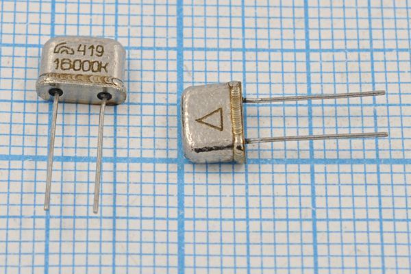 Кварцевый резонатор 16 МГц - 16000 UM4 S РК419МР 1Г