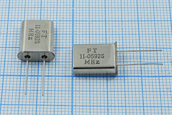 Кварцевый резонатор 11,0592 МГц - 11059,2 HC49U S 20 /-40~85C U[FT] 1Г (FT)