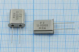 Кварцевый резонатор 11,0592 МГц - 11059,2 HC49U S 20 /-40~85C U[FT] 1Г (FT)