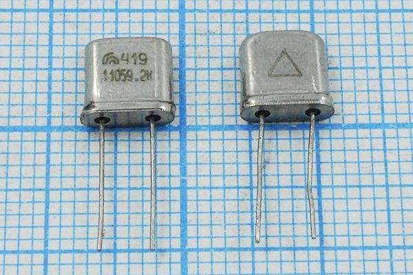 Кварцевый резонатор 11,0592 МГц - 11059,2 UM5 S РК419МН 1Г
