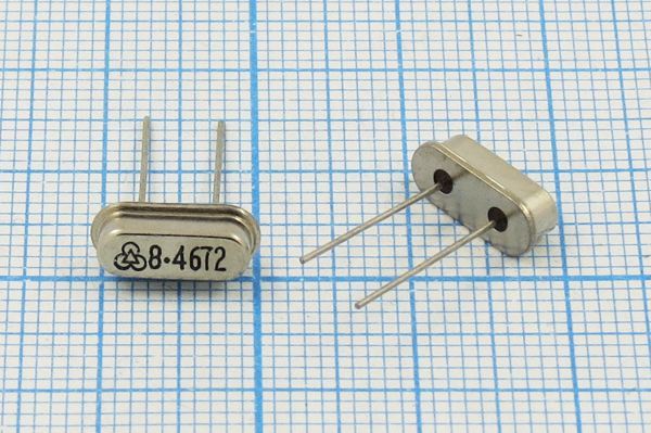 Кварцевый резонатор 8,4672 МГц - 8467,2 HC49S3 22 30 30/-10~60C 49S[HUBEI] 1Г