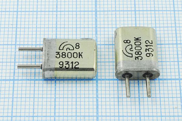 Кварцевый резонатор 3,8 МГц - 3800 HC25U МА 1Г (3800К)