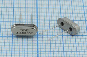 Кварцевый резонатор 3,51 МГц - 3510 HC49S3 16 10 20/-20~70C 49S[SDE] 1Г