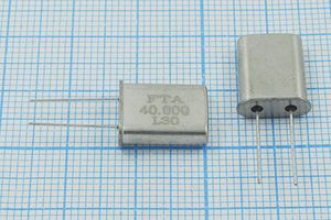 Кварцевый резонатор 40 МГц - 40000 HC49U 30 10 100/-55~125C U[FT] 3Г (FTA)