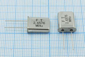 Кварцевый резонатор 2,4576 МГц - 2457,6 HC49U S 20 50/0~60C U[FT] 1Г (FT)