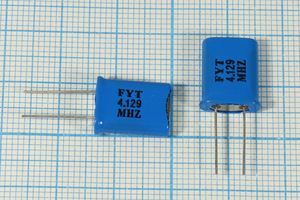 Кварцевый резонатор 4,129 МГц - 4129 HC49U 30 30 50/0~60C U[FT] 1Г +SL (FYT)