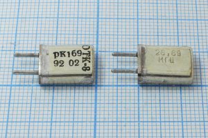 Кварцевый резонатор 26,69 МГц - 26690 HC25U 30 40/-40~70C РК169МА-8ВТ 3Г Кварцевый резонатор 26,69 МГц - 26690 HC25U 30 40/-40~70C РК169МА-8ВТ 3Г