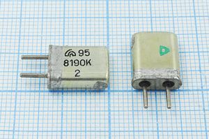 Кварцевый резонатор 8,19 МГц - 8190 HC25U МА 1Г (8190к)