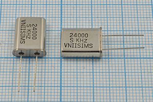 Кварцевый резонатор 24 МГц - 24000 HC49U S 15 30/-40~70C РПК01МД-6ВС 3Г (kHz Кварцевый резонатор 24 МГц - 24000 HC49U S 15 30/-40~70C РПК01МД-6ВС 3Г (kHz