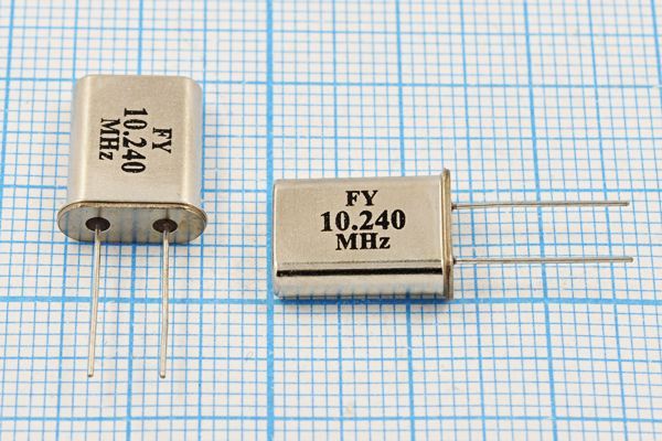 Кварцевый резонатор 10,24 МГц - 10240 HC49U 32 30 1Г (FY)