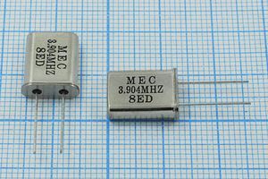 Кварцевый резонатор 3,904 МГц - 3904 HC49U 16 30 HC49U[MEC] 1Г (MEC 8ED)