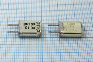 Кварцевый резонатор 6,25 МГц - 6250 HC25U 15 20/-10~60C РК169МА-6АП 1Г Кварцевый резонатор 6,25 МГц - 6250 HC25U 15 20/-10~60C РК169МА-6АП 1Г
