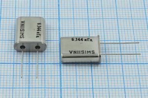 Кварцевый резонатор 6,144 МГц - 6144 HC49U S 20 30/-10~60C РПК01МД-7АС 1Г Кварцевый резонатор 6,144 МГц - 6144 HC49U S 20 30/-10~60C РПК01МД-7АС 1Г