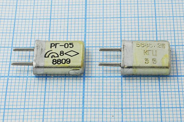 Кварцевый резонатор 5,68625 МГц - 5686,25 HC25U 15 20/-10~60C РГ05МА-14БП 1Г