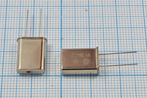 Кварцевый резонатор 22,1184 МГц - 22118,4 HC49U S 15 РК374МД 1Г