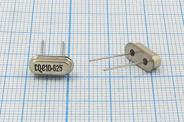 Кварцевый резонатор 10,625 МГц - 10625 HC49S3 20 30 30/-10~60C C4HS 1Г(CQe10.625