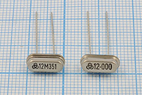 Кварцевый резонатор 12 МГц - 12000 HC49S3 12 30 30/-10~60C 49S[HUBEI] 1Г(раз