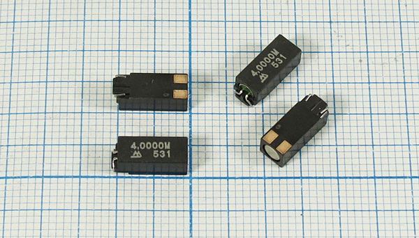 Кварцевый резонатор 4 МГц - 4000 SMD10435C4 16 50 40/-40~85C MA-416 1Г