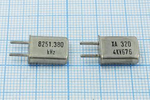 Кварцевый резонатор 8,25138 МГц - 8251,38 HC50U 32 1Г (8251.380 kHz XA 320)