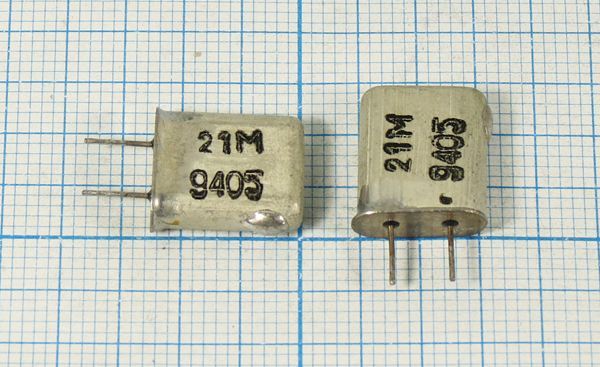 Кварцевый резонатор 21 МГц - 21000 HC18U S РК379 3Г 5мм (21М)