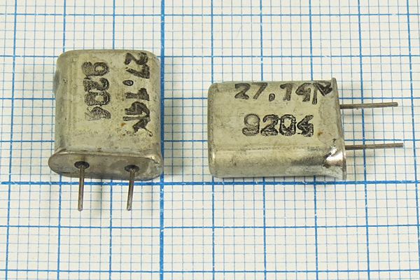 Кварцевый резонатор 27,14 МГц - 27140 HC50U S 50 50/-10~60C РК379МА-9АУ 3Г
