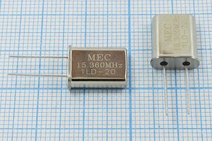 Кварцевый резонатор 15,36 МГц - 15360 HC49U 20 30 HC49U[MEC] 1Г (MEC)