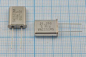 Кварцевый резонатор 21,25 МГц - 21250 HC49U S 15 30/-40~70C РПК01МД-6ВС 1Г Кварцевый резонатор 21,25 МГц - 21250 HC49U S 15 30/-40~70C РПК01МД-6ВС 1Г