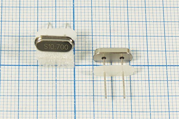 Кварцевый резонатор 10,7 МГц - 10700 HC49S2 20 10 30/-40~85C 49S3[SDE] 1Г +IS
