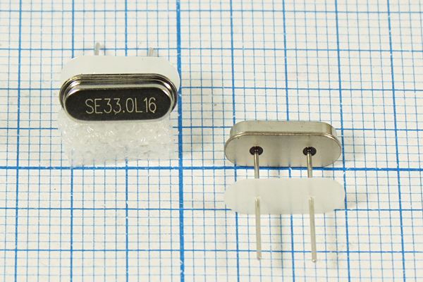 Кварцевый резонатор 33 МГц - 33000 HC49S2 16 10 30/-40~85C 49S3[SDE] 1Г +IS