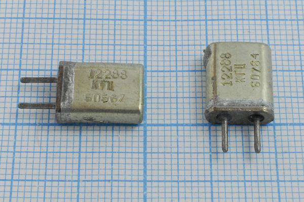 Кварцевый резонатор 12,288 МГц - 12288 HC25U S МА 1Г (12288КГЦ)